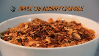 Apple Cranberry Crumble