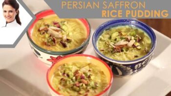 Persian Saffron Rice Pudding